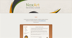 Desktop Screenshot of noxart.cz